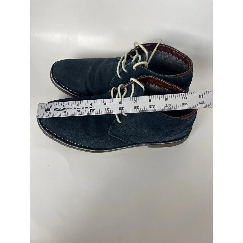 Kenneth Cole Shoes boots Mens 8.5 M Blue Suede Desert Sun Chukkas Hipster‎